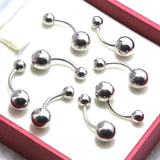 85pcs Silver Tongue Lip Eyebrow CBR Captive Rings Body Piercing Jewelry Lots