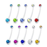 9-10PCS 14G Acrylic Bioflex Pregnancy Belly Button Rings