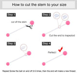 9-10PCS 14G Acrylic Bioflex Pregnancy Belly Button Rings
