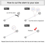 9-10PCS 14G Acrylic Bioflex Pregnancy Belly Button Rings