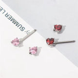 Crystal Nipple Ring Set Surgical Stainless Steel Sexy Body Jewelry Oreja