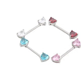 Crystal Nipple Ring Set Surgical Stainless Steel Sexy Body Jewelry Oreja