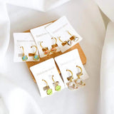 Cartilage Ear Piercing Stainless Steel Earrings Hoop Planet Dangle Jewelry