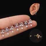 Leosoxs Love Bow Drop Pendant Ear Accessories
