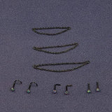 9 PCS Nose Ring Chain Zircon L-shaped Women's Body Jewelry