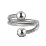 Titanium G23 Bend Nose Ring Round Ball Ear Bone Piercing