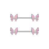 Leoxoxs 1 Pair Zircon Milk Ring Drops Oil Milk Ring Nail Piercing Ornaments