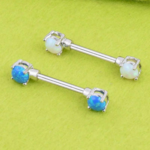 Personality Stone Beads Nipple Rings for Women Body Piercing