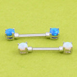 Personality Stone Beads Nipple Rings for Women Body Piercing
