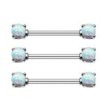 Personality Stone Beads Nipple Rings for Women Body Piercing