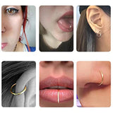 42 Pcs Nose Piercing Kit 20G 18G Stainless Steel Needles Clamps Gloves Jewelry