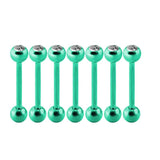 7Pcs Mixed Tongue Rings Surgical Steel Barbell Piercing Body Jewelry