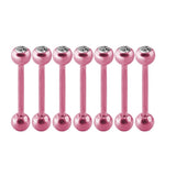 7Pcs Mixed Tongue Rings Surgical Steel Barbell Piercing Body Jewelry