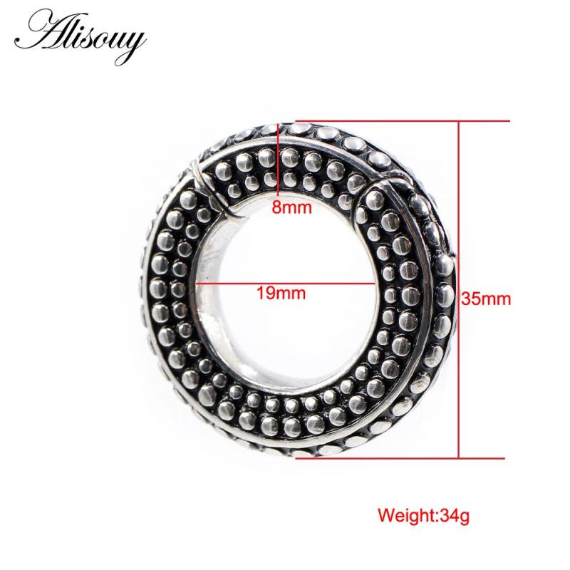 1PC Stainless Steel Ear Weights Ear Plugs Tunnels Expander Gauge Hanger