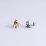 20G Surgical Steel Flower CZ Cartilage Piercing Snake Earrings