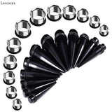 Leosoxs Acrylic Ear Extension Set 36/lot Ear Expander 1.6-10 Piercing