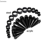 Leosoxs Acrylic Ear Extension Set 36/lot Ear Expander 1.6-10 Piercing