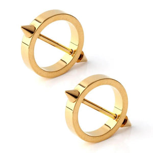 1Pair 14G Nipple Shield Ring Bars Surgical Steel Body Piercing Jewelry