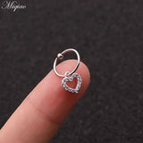 2pcs Sweet Love Leaf Cross Earring Jewelry