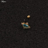 Leosoxs 2pcs Zircon Non-pierced Ear Clip Piercing Jewelry
