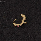 Leosoxs 2pcs Zircon Non-pierced Ear Clip Piercing Jewelry