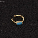 Leosoxs 2pcs Zircon Non-pierced Ear Clip Piercing Jewelry