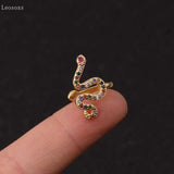 Leosoxs 2pcs Zircon Non-pierced Ear Clip Piercing Jewelry