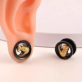 316 Stainless Steel Snake Head Ear Plugs Tunnels Gauges