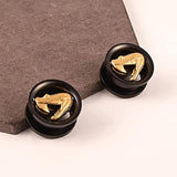 316 Stainless Steel Snake Head Ear Plugs Tunnels Gauges
