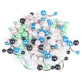 60Pcs Stainless Steel Navel Piercing Acrylic Beads Belly Button Ring