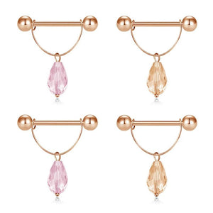 316L Stainless Steel Nipple Rings for Women - Body Piercing Jewelry