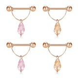 316L Stainless Steel Nipple Rings for Women - Body Piercing Jewelry