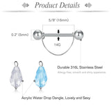 316L Stainless Steel Nipple Rings for Women - Body Piercing Jewelry