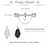 316L Stainless Steel Nipple Rings for Women - Body Piercing Jewelry