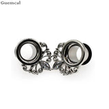 Stainless Steel Ear Tunnel Plugs Gauges Expander Body Jewelry Piercing