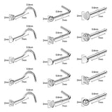 44 Pcs Nose Rings Kit with Needles, Clamps, Studs & Nail for Body Jewelry