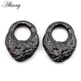 Retro Stainless Steel Triangle Ear Weights Expander Plugs Gauges