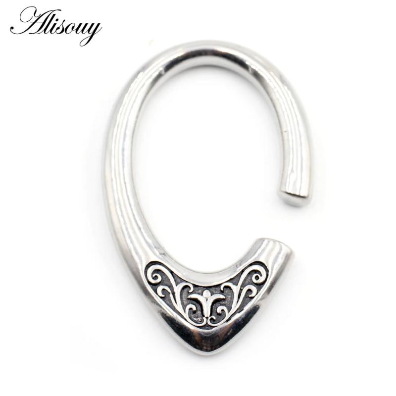 HipHop Stainless Steel Ear Expander Plugs 6mm Body Jewelry Piercing