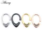 HipHop Stainless Steel Ear Expander Plugs 6mm Body Jewelry Piercing