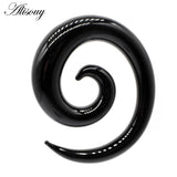 Glass Ear Taper Plug Ear Weight Hanger Twist Earrings