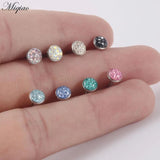 1pcs Full Drill Oil Straight Rod Tongue Ring Piercing