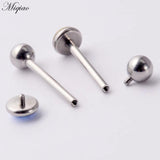 1pcs Full Drill Oil Straight Rod Tongue Ring Piercing