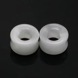 2pcs Organic Stone Ear Expanders Stretching Plug Earrings