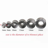 2pcs Organic Stone Ear Expanders Stretching Plug Earrings