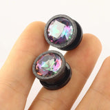 2PCS 316L Stainless Steel Ear Plugs Tunnels Flesh Piercing Body Jewelry