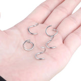 50pcs Steel 14G Spiraled Shaft Replacement Piercings Nose Lip Tongue Earring