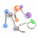 110pcs Surgical Steel Body Piercing Jewelry Set