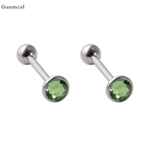 2pcs Stainless Steel Straight Rod Tongue Ring Piercing