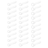 20PCS Clear Bioflex Nose Bone Ring Stud 20G 18G Retainer Body Jewelry