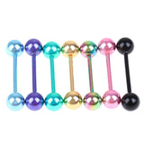 7 Pcs Stainless Steel Tongue Piercing Set